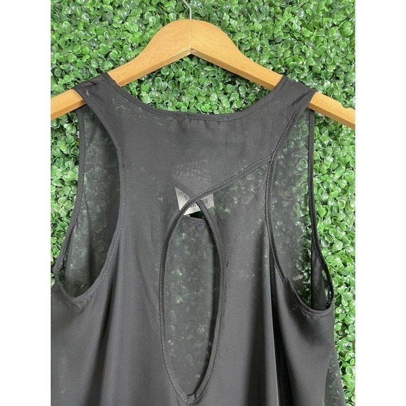 PEARL Black Sheer Tank Tunic Long with Gold Sequins Size Large NEW with TAGS - Picture 10 of 11